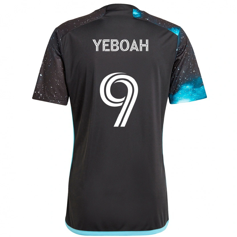Danxen Hombre Camiseta Kelvin Yeboah #9 Azul Celeste 1ª Equipación 2025/26 La Camisa