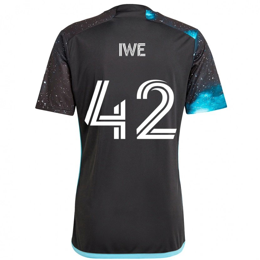 Danxen Hombre Camiseta Emmanuel Iwe #42 Azul Celeste 1ª Equipación 2025/26 La Camisa