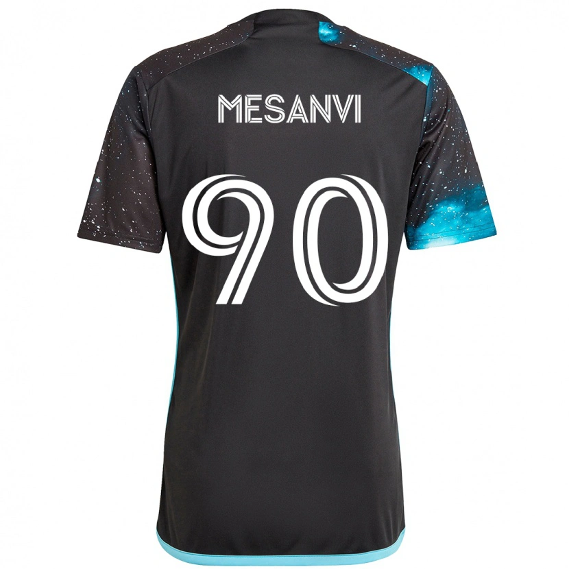 Danxen Hombre Camiseta Loïc Mesanvi #90 Azul Celeste 1ª Equipación 2025/26 La Camisa