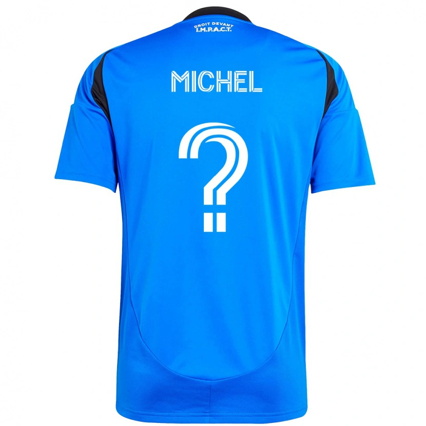Danxen Hombre Camiseta Judewellin Michel #0 Azul Oscuro Negro 1ª Equipación 2025/26 La Camisa