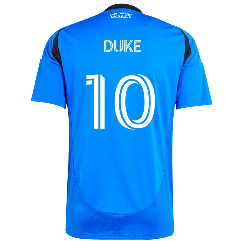 Danxen Hombre Camiseta Bryce Duke #10 Azul Oscuro Negro 1ª Equipación 2025/26 La Camisa