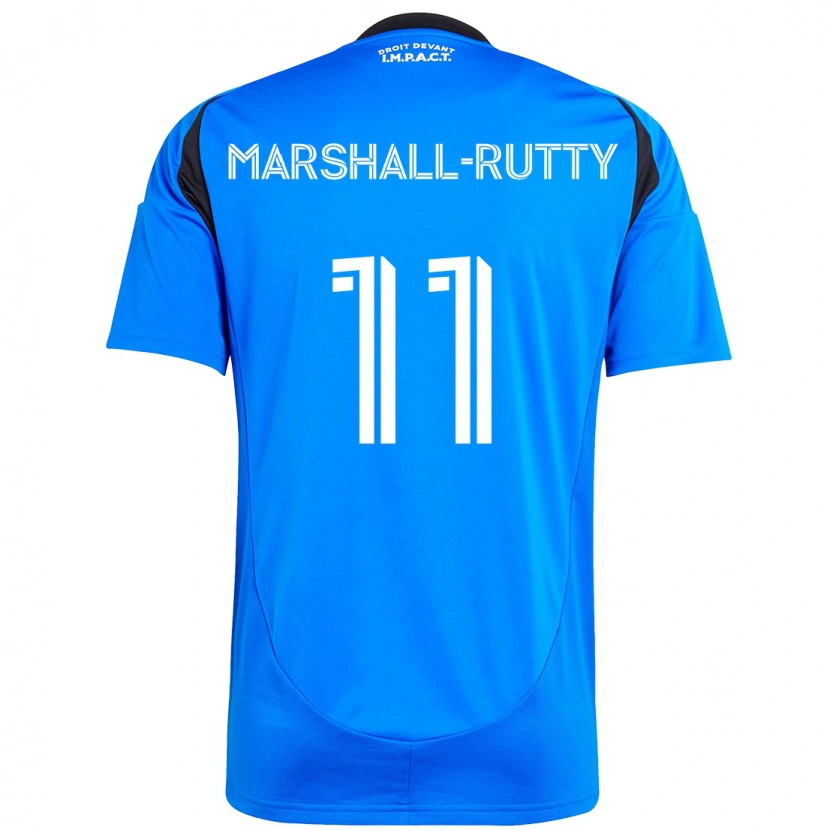 Danxen Hombre Camiseta Jahkeele Marshall-Rutty #11 Azul Oscuro Negro 1ª Equipación 2025/26 La Camisa