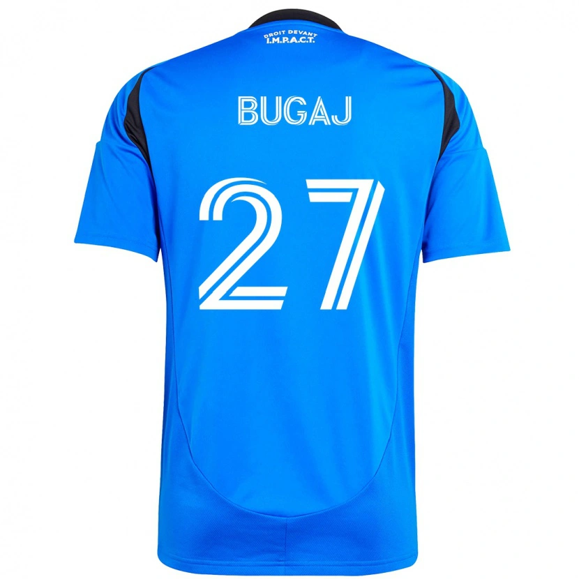 Danxen Hombre Camiseta Dawid Bugaj #27 Azul Oscuro Negro 1ª Equipación 2025/26 La Camisa