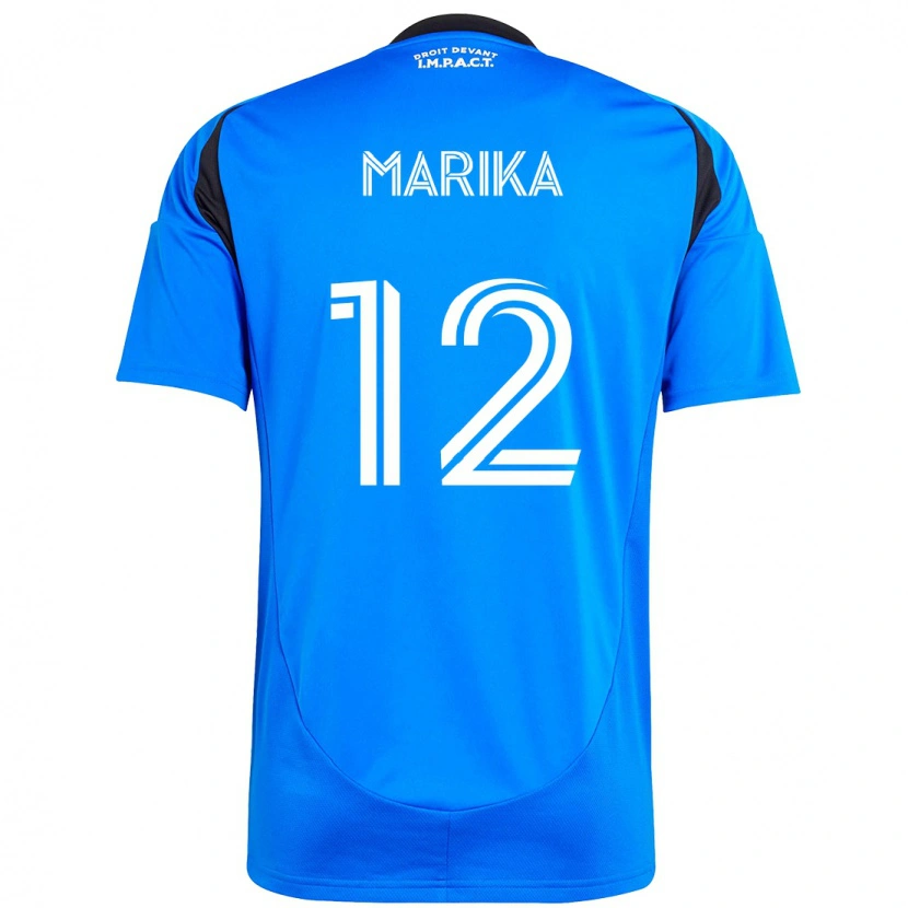 Danxen Hombre Camiseta Martineau Marika #12 Azul Oscuro Negro 1ª Equipación 2025/26 La Camisa