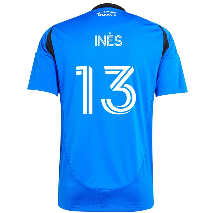 Danxen Hombre Camiseta Nourani Inès #13 Azul Oscuro Negro 1ª Equipación 2025/26 La Camisa