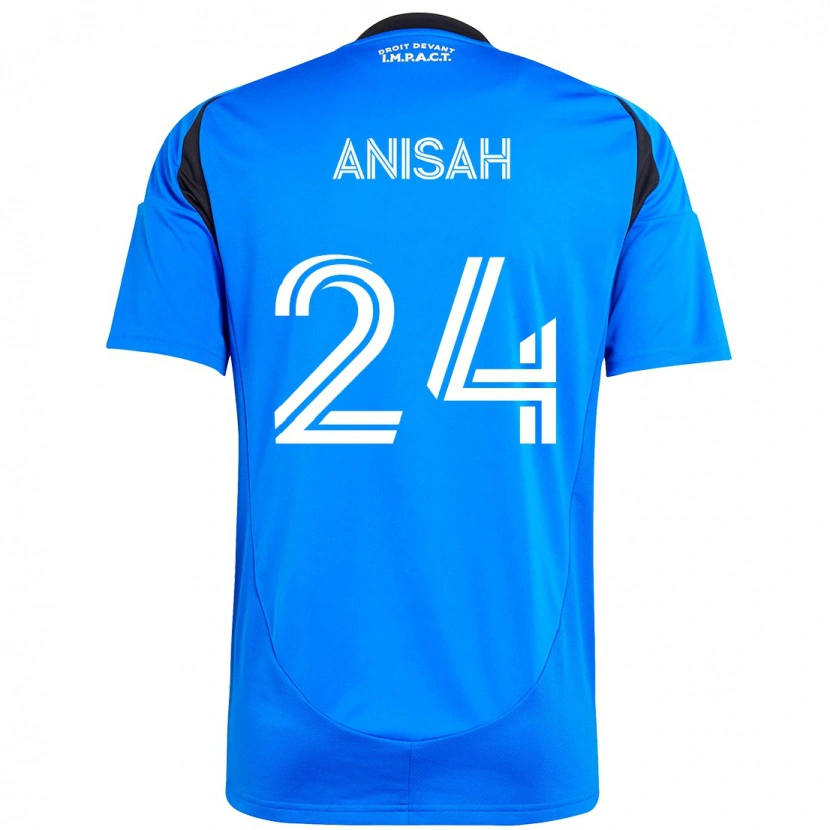 Danxen Hombre Camiseta Yusuf Anisah #24 Azul Oscuro Negro 1ª Equipación 2025/26 La Camisa