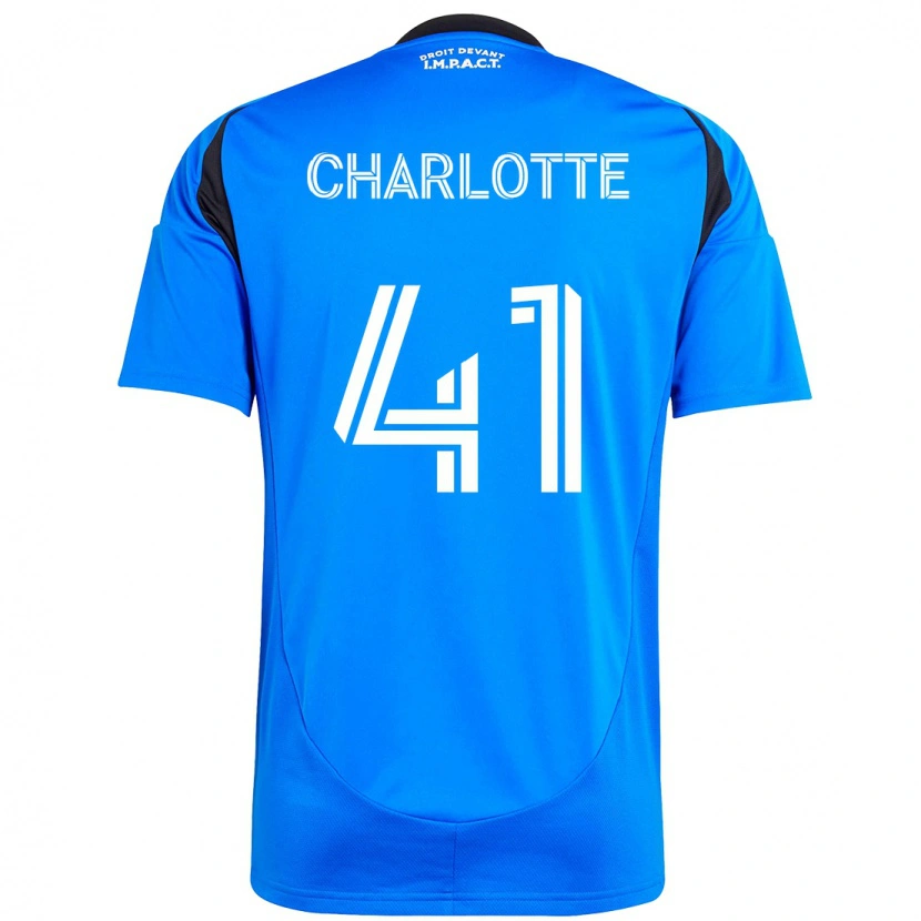 Danxen Hombre Camiseta Baptista Charlotte #41 Azul Oscuro Negro 1ª Equipación 2025/26 La Camisa