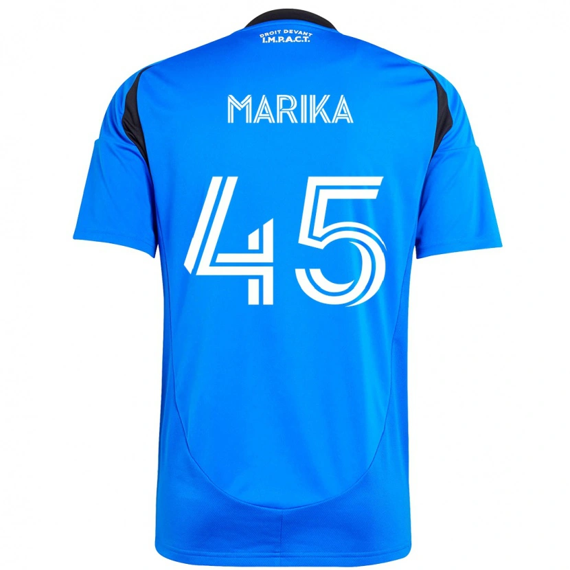 Danxen Hombre Camiseta Cregheur Marika #45 Azul Oscuro Negro 1ª Equipación 2025/26 La Camisa