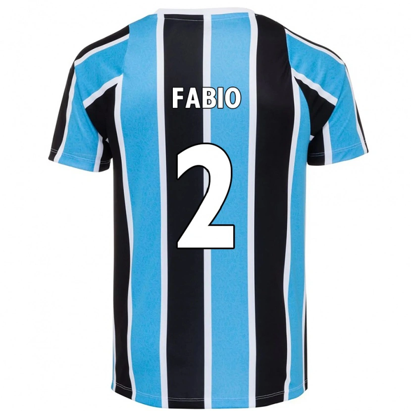 Danxen Hombre Camiseta Fábio #2 Blanco Azul 1ª Equipación 2025/26 La Camisa
