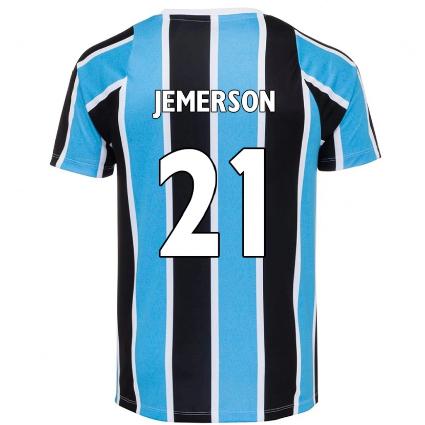 Danxen Hombre Camiseta Jemerson #21 Azul Negro Blanco 1ª Equipación 2025/26 La Camisa