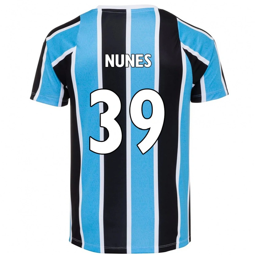 Danxen Hombre Camiseta Gustavo Gomes #39 Blanco Azul 1ª Equipación 2025/26 La Camisa