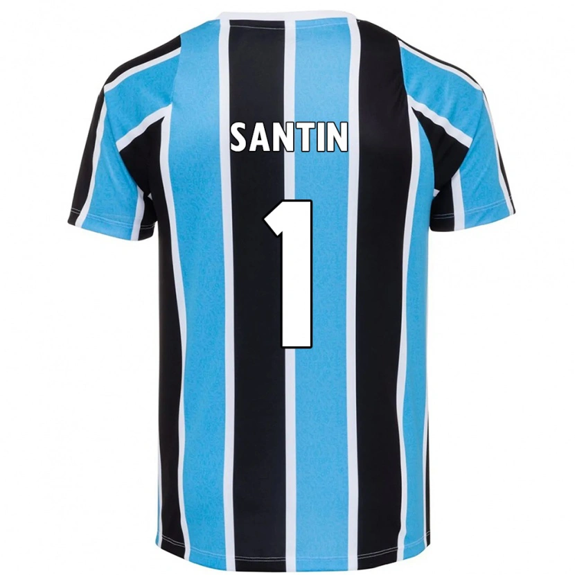 Danxen Hombre Camiseta Duda Santin #1 Blanco Azul 1ª Equipación 2025/26 La Camisa
