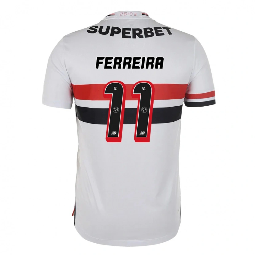 Danxen Hombre Camiseta Ferreirinha #11 Negro Rojo 1ª Equipación 2025/26 La Camisa