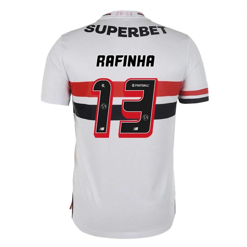 Danxen Hombre Camiseta Rafinha #13 Negro Rojo 1ª Equipación 2025/26 La Camisa