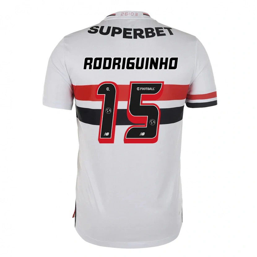 Danxen Hombre Camiseta Rodriguinho #15 Negro Rojo 1ª Equipación 2025/26 La Camisa