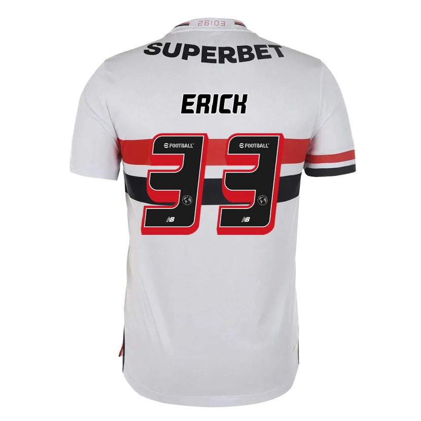 Danxen Hombre Camiseta Erick #33 Negro Rojo 1ª Equipación 2025/26 La Camisa