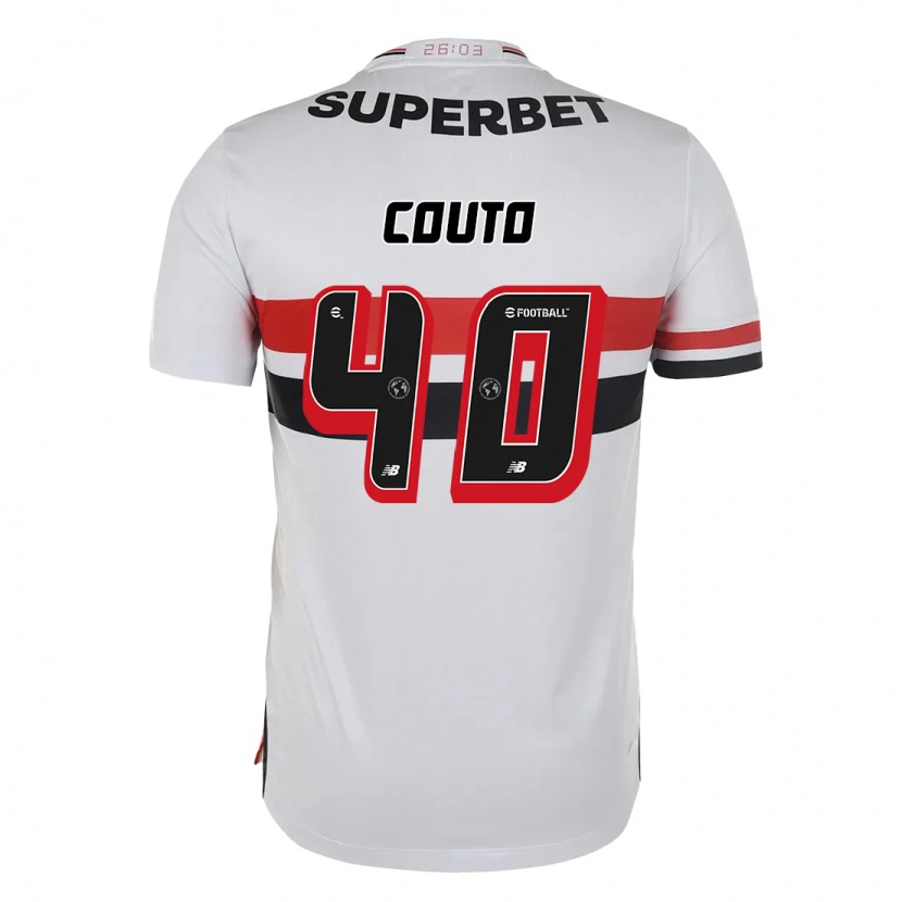 Danxen Hombre Camiseta Thiago Couto #40 Negro Rojo 1ª Equipación 2025/26 La Camisa