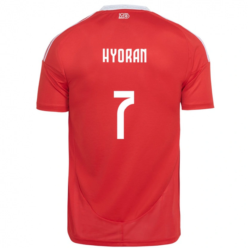 Danxen Hombre Camiseta Hyoran #7 Blanco Rojo 1ª Equipación 2025/26 La Camisa