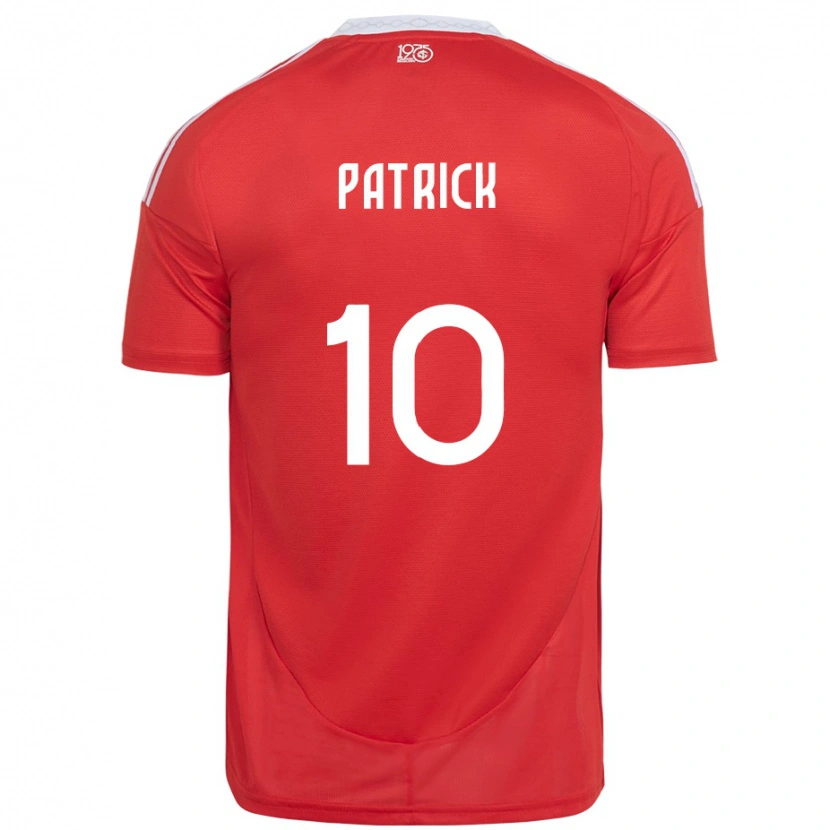 Danxen Hombre Camiseta Alan Patrick #10 Rojo Blanco 1ª Equipación 2025/26 La Camisa