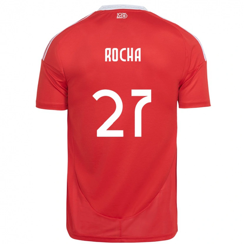 Danxen Hombre Camiseta Kaique Rocha #27 Blanco Rojo 1ª Equipación 2025/26 La Camisa