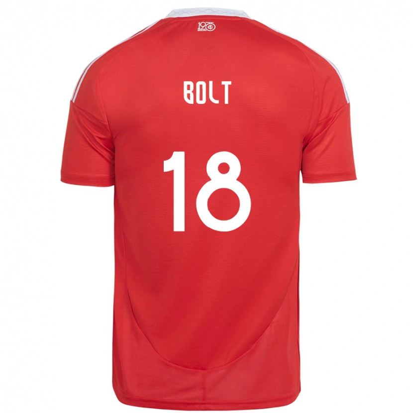 Danxen Hombre Camiseta Tamara Bolt #18 Blanco Rojo 1ª Equipación 2025/26 La Camisa