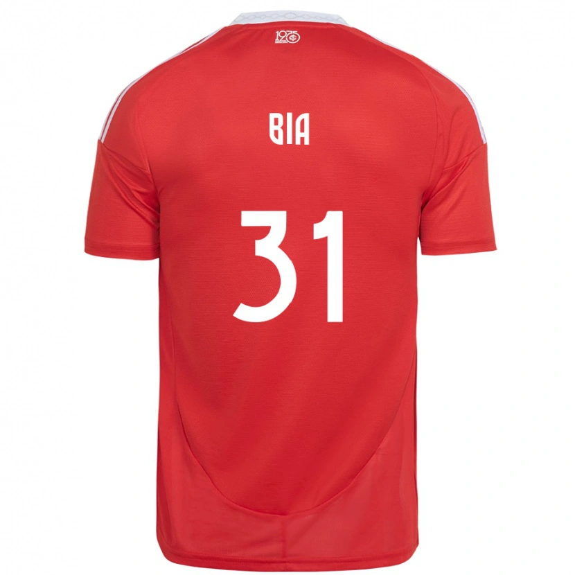 Danxen Hombre Camiseta Bia #31 Blanco Rojo 1ª Equipación 2025/26 La Camisa