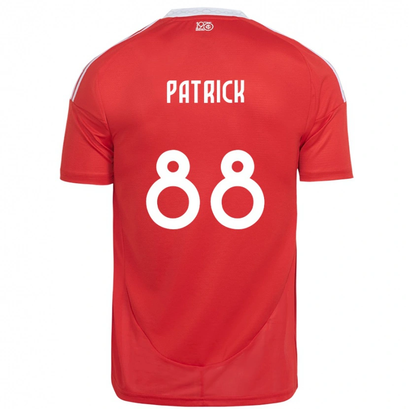 Danxen Hombre Camiseta Patrick #88 Blanco Rojo 1ª Equipación 2025/26 La Camisa