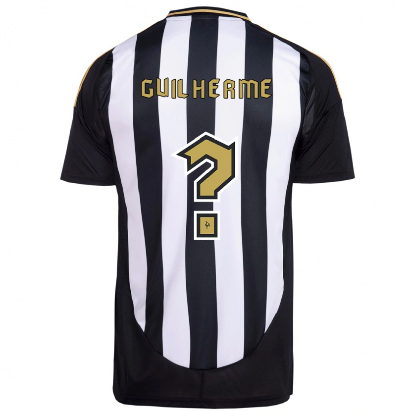 Danxen Hombre Camiseta Kauan Guilherme #0 Blanco Negro 1ª Equipación 2025/26 La Camisa
