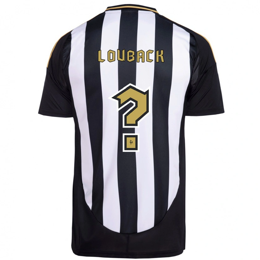 Danxen Hombre Camiseta Lucas Louback #0 Blanco Negro 1ª Equipación 2025/26 La Camisa