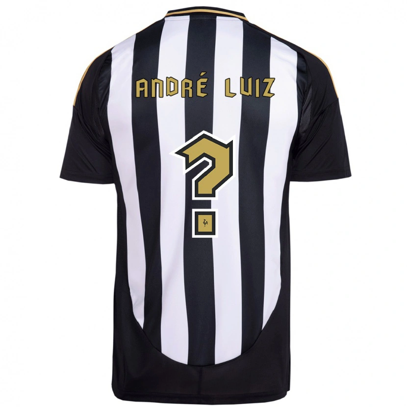 Danxen Hombre Camiseta André Luiz #0 Blanco Negro 1ª Equipación 2025/26 La Camisa