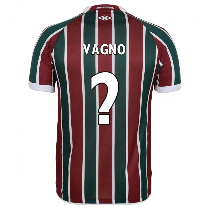 Danxen Hombre Camiseta Vagno #0 Verde Granate Blanco 1ª Equipación 2025/26 La Camisa