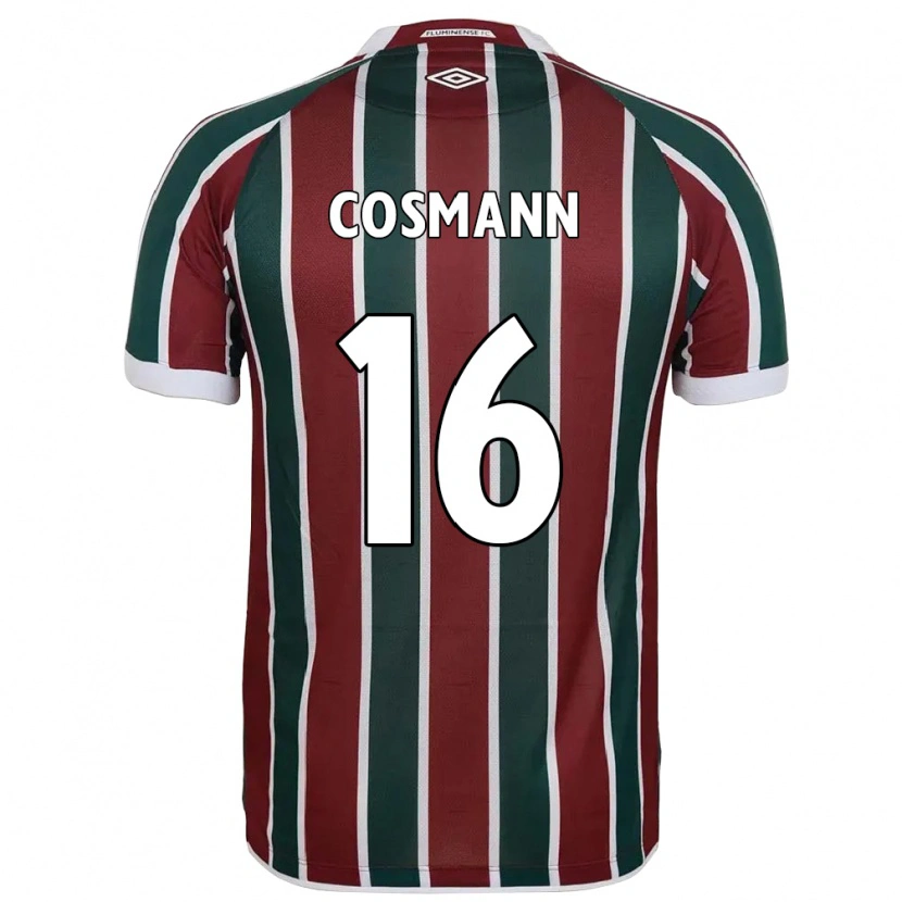 Danxen Hombre Camiseta Yasmin Cosmann #16 Blanco Verde Granate 1ª Equipación 2025/26 La Camisa