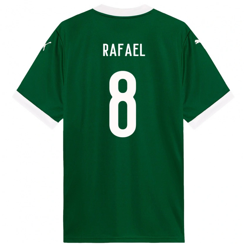 Danxen Hombre Camiseta Zé Rafael #8 Blanco Verde 1ª Equipación 2025/26 La Camisa