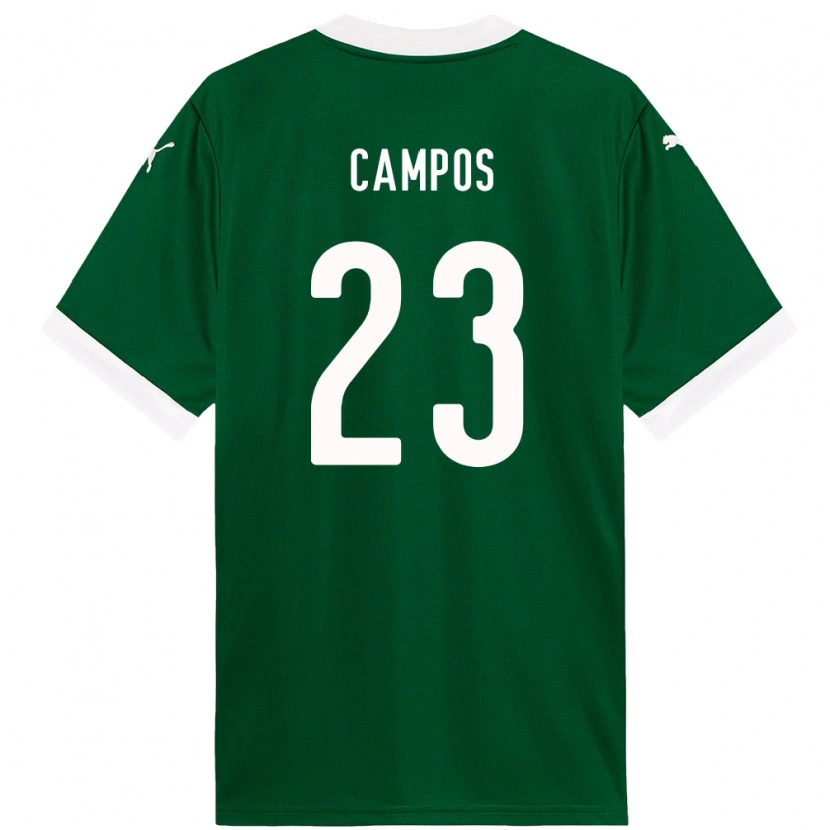 Danxen Hombre Camiseta Victor Campos #23 Blanco Verde 1ª Equipación 2025/26 La Camisa