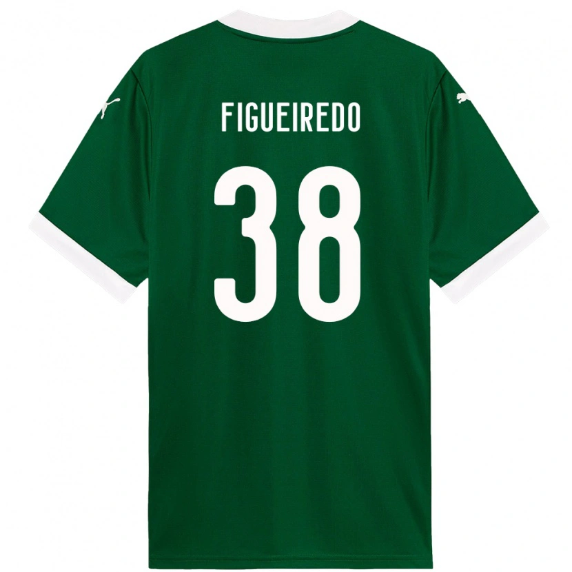 Danxen Hombre Camiseta Figueiredo #38 Blanco Verde 1ª Equipación 2025/26 La Camisa