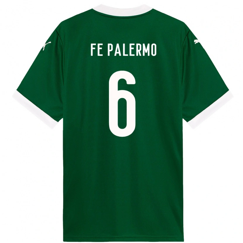 Danxen Hombre Camiseta Fe Palermo #6 Verde Blanco 1ª Equipación 2025/26 La Camisa