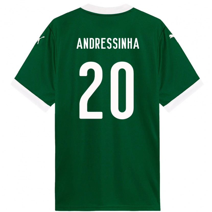 Danxen Hombre Camiseta Andressinha #20 Verde Blanco 1ª Equipación 2025/26 La Camisa