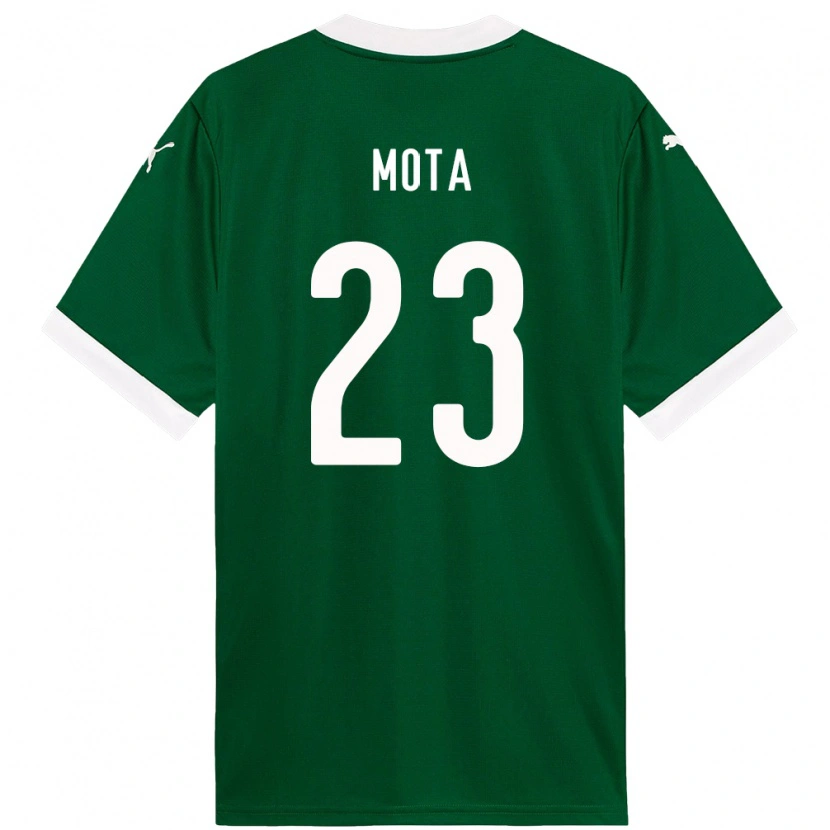 Danxen Hombre Camiseta Flávia Mota #23 Blanco Verde 1ª Equipación 2025/26 La Camisa
