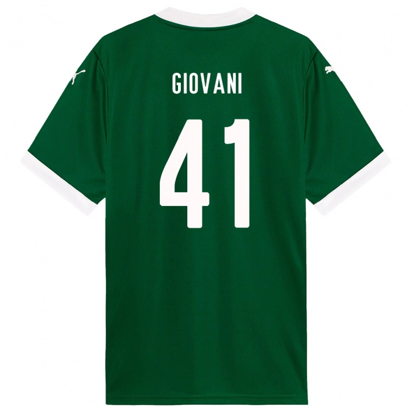 Danxen Hombre Camiseta Giovani #41 Blanco Verde 1ª Equipación 2025/26 La Camisa