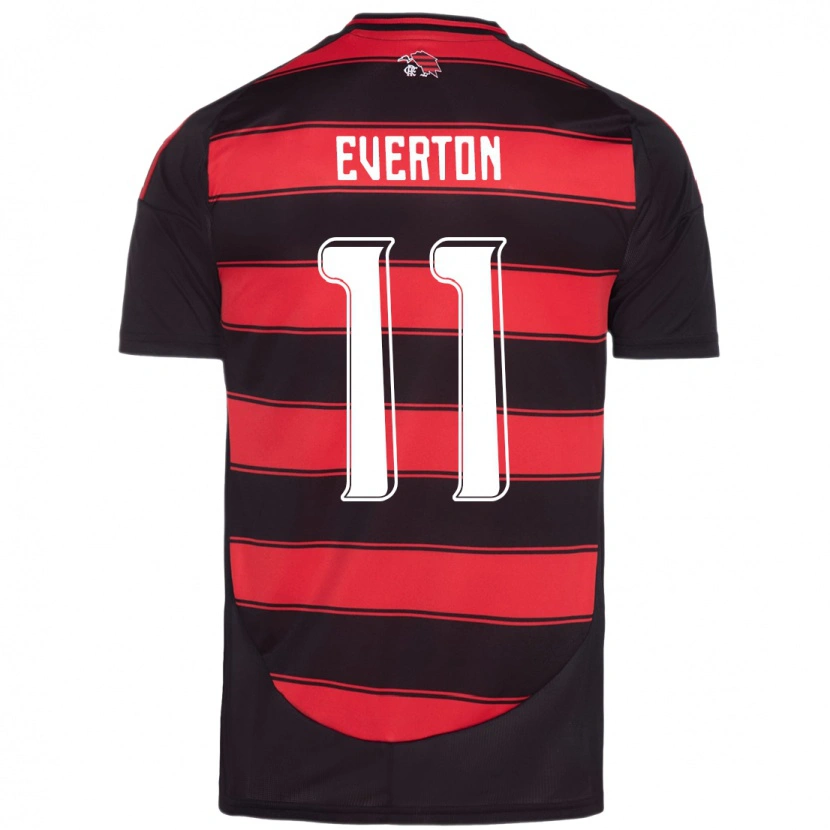 Danxen Hombre Camiseta Everton #11 Blanco Rojo 1ª Equipación 2025/26 La Camisa