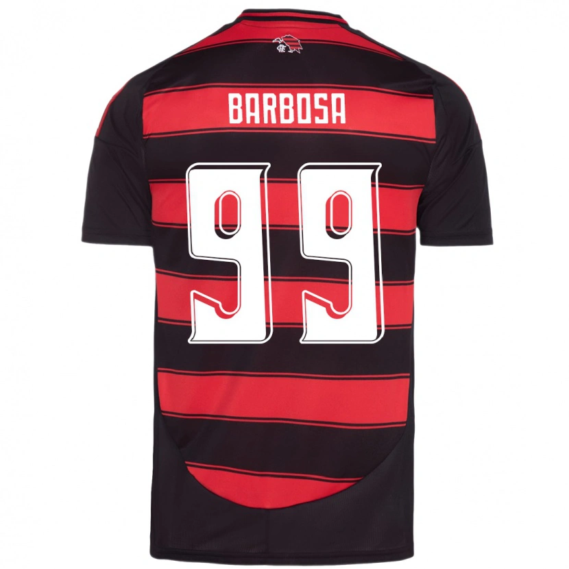 Danxen Hombre Camiseta Gabriel Barbosa #99 Blanco Rojo 1ª Equipación 2025/26 La Camisa