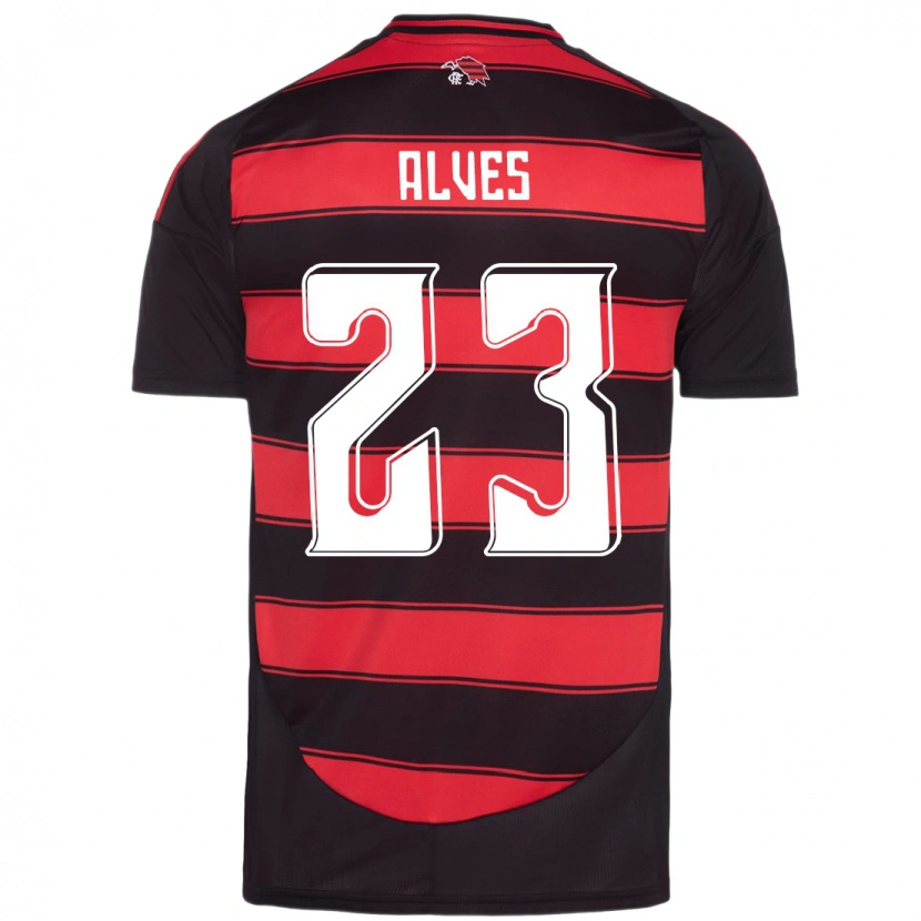 Danxen Hombre Camiseta Karol Alves #23 Rojo Negro 1ª Equipación 2025/26 La Camisa