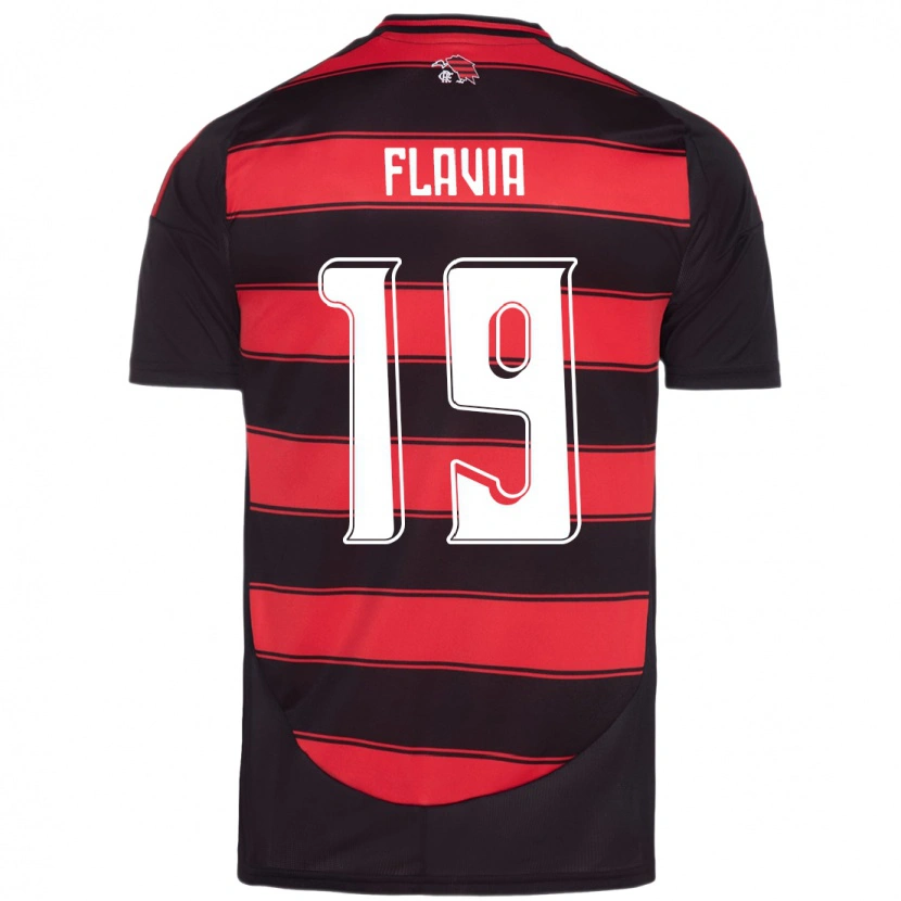Danxen Hombre Camiseta Flavia #19 Blanco Rojo 1ª Equipación 2025/26 La Camisa