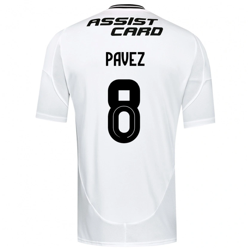Danxen Hombre Camiseta Esteban Pavez #8 Negro Blanco 1ª Equipación 2025/26 La Camisa