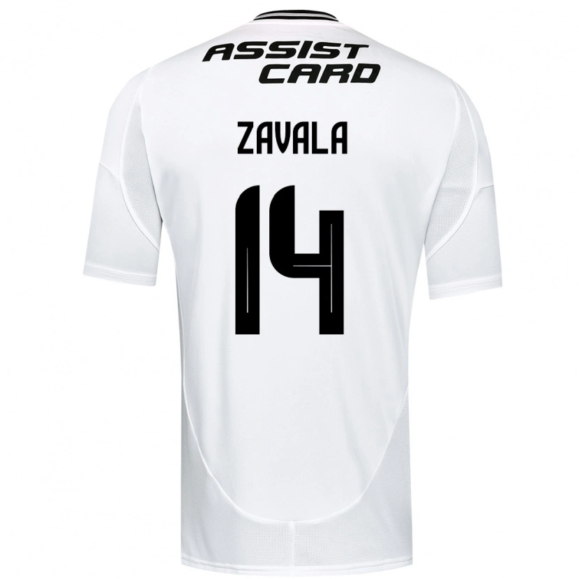 Danxen Hombre Camiseta Cristián Zavala #14 Negro Blanco Amarillo 1ª Equipación 2025/26 La Camisa