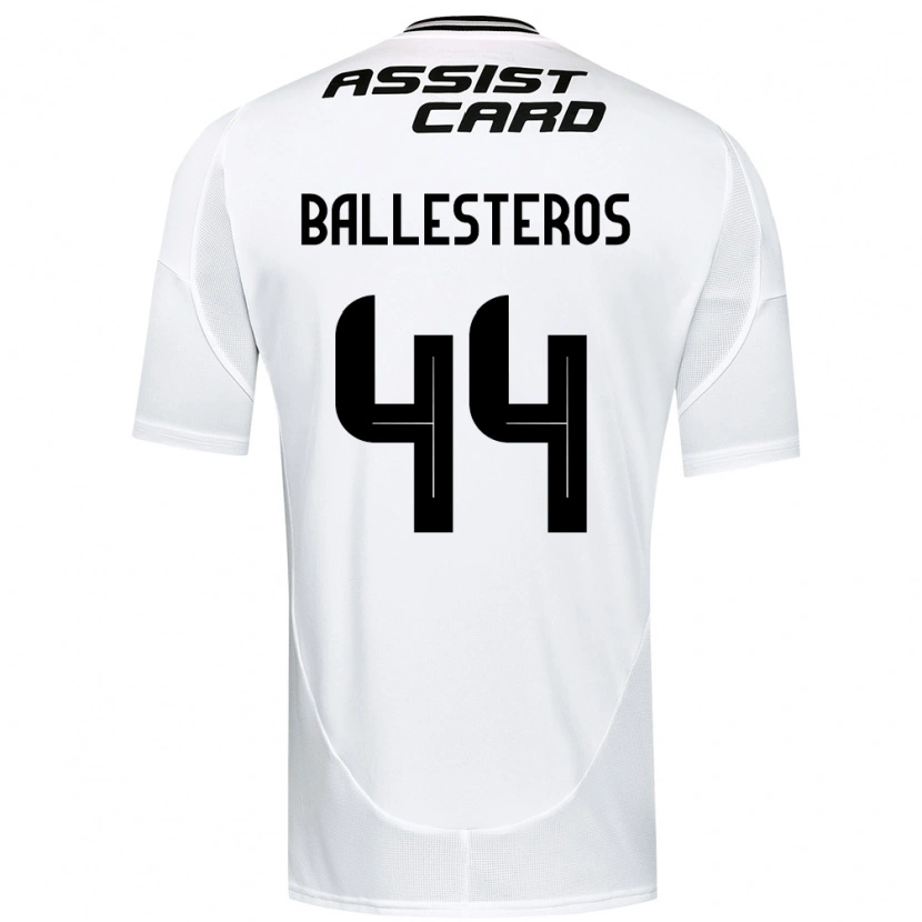 Danxen Hombre Camiseta Martín Ballesteros #44 Negro Blanco 1ª Equipación 2025/26 La Camisa