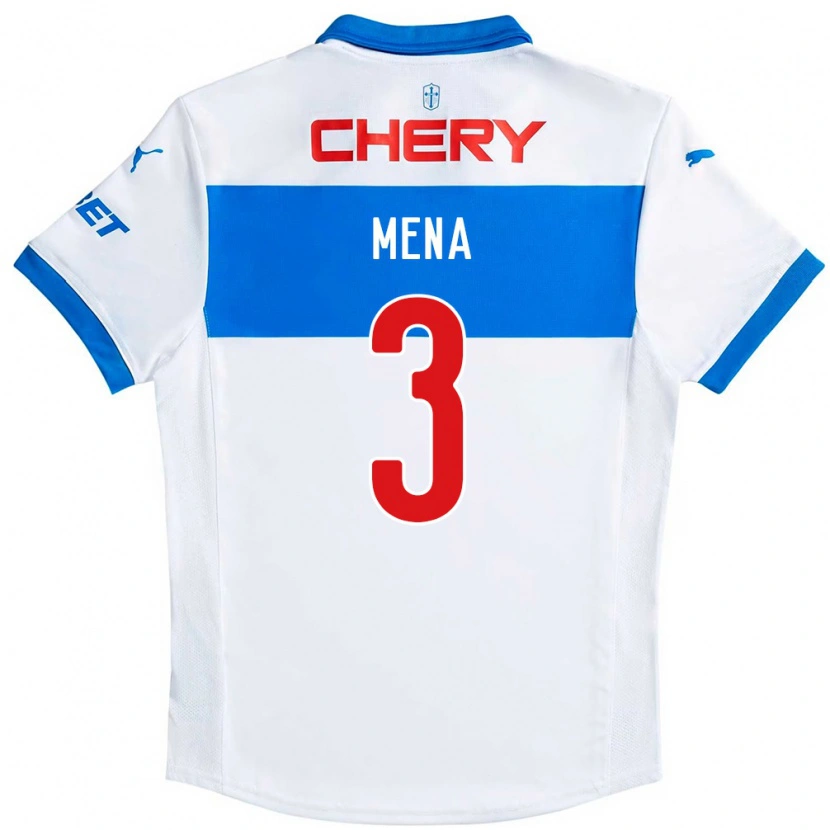 Danxen Hombre Camiseta Eugenio Mena #3 Azul Real Blanco 1ª Equipación 2025/26 La Camisa