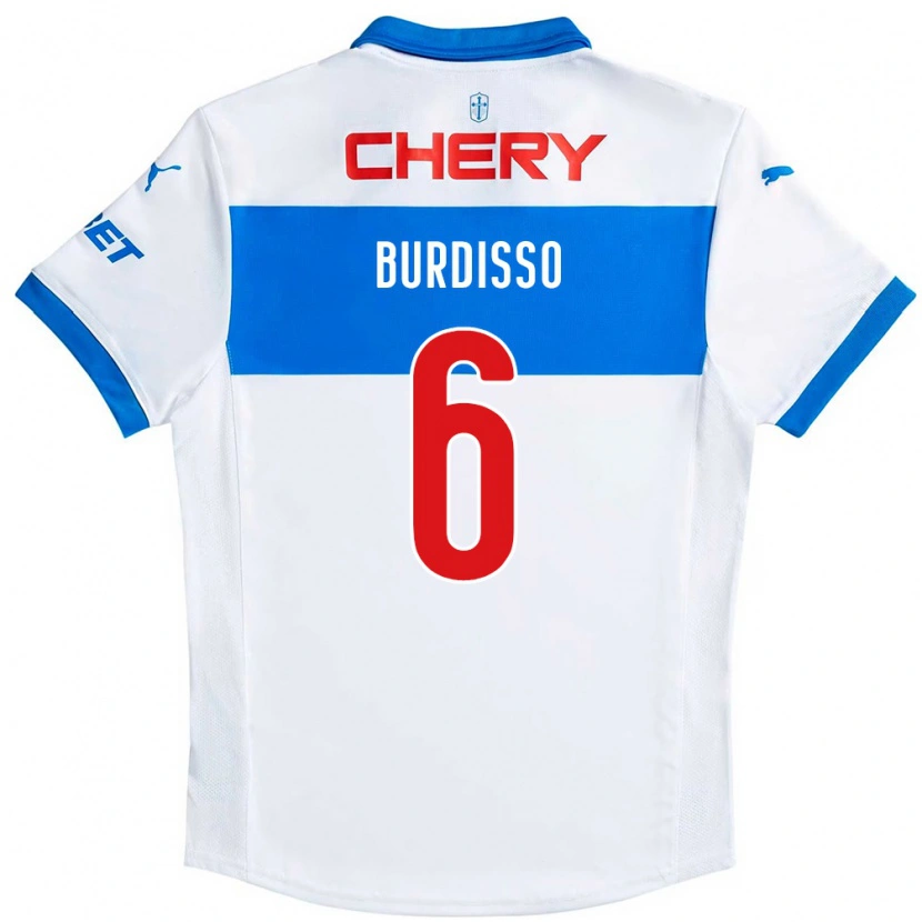 Danxen Hombre Camiseta Guillermo Burdisso #6 Azul Real Blanco 1ª Equipación 2025/26 La Camisa