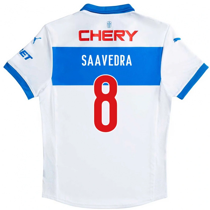 Danxen Hombre Camiseta Ignacio Saavedra #8 Azul Real Blanco 1ª Equipación 2025/26 La Camisa