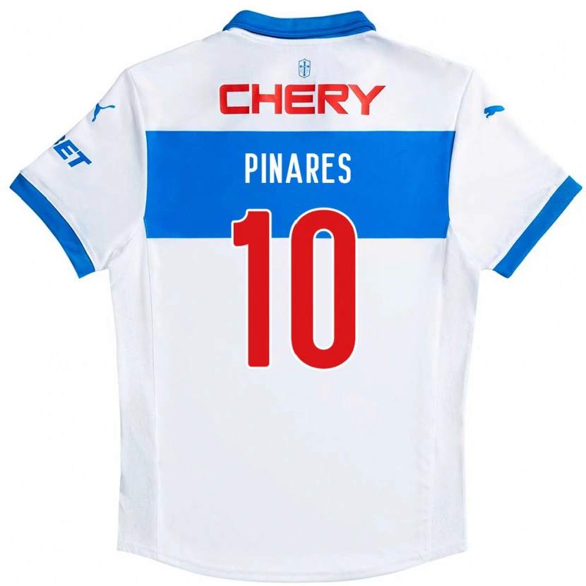 Danxen Hombre Camiseta Cesar Pinares #10 Azul Real Blanco 1ª Equipación 2025/26 La Camisa